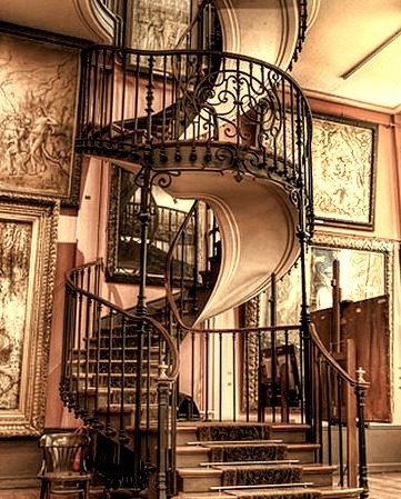 Spiral Staircase, Chateau, Provence, France