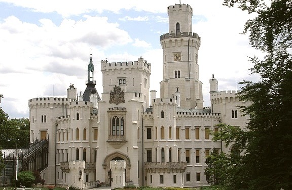Hluboka Castle - South Bohemia, Czech Republic. In 1940, the castle was seized from the last owner, Adolph Schwarzenberg by the Gestapo and confiscated by the government...