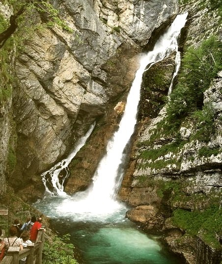 by Hornplayer on Flickr.Savica waterfalls in Upper Carniola region of Slovenia.