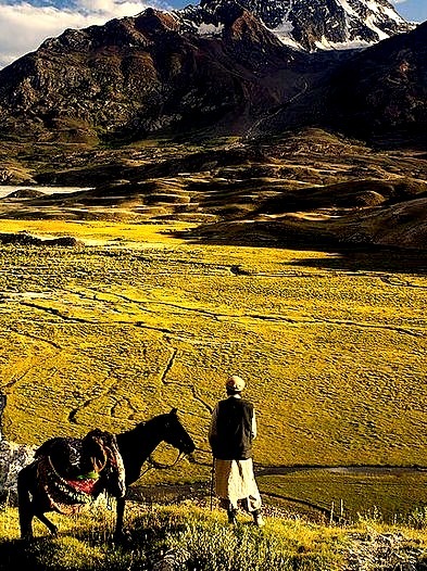 Overlooking Karamber Pass in Gilgit, Pakistan