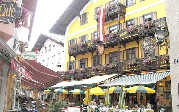 Cafe in Zell am See, Pinzgau, Austria