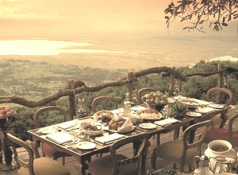 View from Ngorongoro Crater Lodge, Tanzania