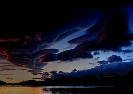 Lenticular Clouds, Lake Crowley, California