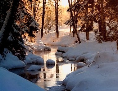 Winter Stream, Finland
