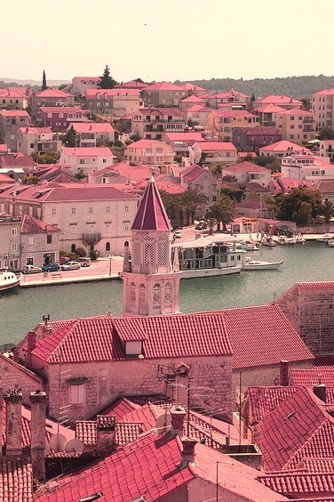 Rooftop view in Trogir, Croatia